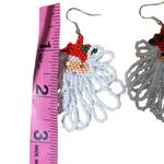 Host Pick 🤟🏻🤘🏻Beaded Jolly Saint Nick Earrings for Pierced Ears Red Photo 7