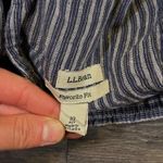 L.L.Bean Favorite Fit Linen Striped Cropped Pants Women's Size 10 Petite Photo 3