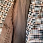 A New Day Brown Pink Rust Plaid Two Button Tailored Blazer Jacket Oversized Small Lined Photo 11