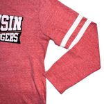 Pro Ad Sports Womens T Shirt Top Wisconsin Badgers Long Sleeve Retro Red Small Photo 3