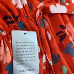 DR2 Daniel Rainn Women's Ruffle Tiered Floral Maxi Dress Orange Tie Waist M NWT Size M Photo 6