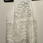 Blue Rain White Lace Tank Top Photo 0