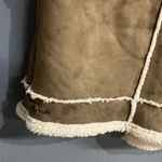 Joie  Brown &Cream Shearling suede Vest Gorpcore oversized medium Photo 5