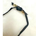 Free People NEW Say You Remember Bracelet In Black Gold Metal Heart Girly Goth Photo 3