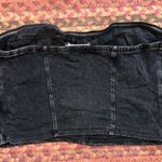 Bear Dance  BLACK ACID WASH TUBE CROP TOP STRAPLESS Photo 2