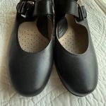 ECCO Women's Leather Buckle Strap Maryjane Flats Black Size 39 Photo 9