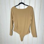 Nuuds Scoop Neck Bodysuit Sz XL 340 Tan Photo 8