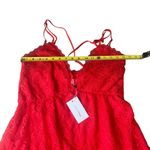 Lovers + Friends  Women’s M Levesque Lace Mini Dress Red Romantic Cocktail‎ New Photo 5