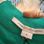 Diane Von Furstenberg DIANE‎ VON FURSTENBERG NWT New Parlian Shift Dress Size 6 In Bright Emerald Photo 5