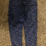 Athleta  Chaturanga Energy Capri Leggings Small Heathered Blue GUC Nylon Spandex Photo 2