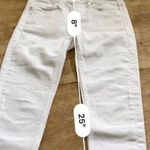 ZARA  Women’s Size 2 Original Jeans Denim Wear White Skinny Jeans W/ Raw Edge Hem Photo 9