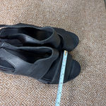 Sorel  Women's Joanie II Black Leather Slingback Wedge Sandals Size 10 Classic Photo 8