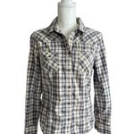 ALLSAINTS Spitalfields Parson Button Down Plaid Women Shirt Size 8 Western Rodeo Photo 1