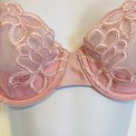 Wacoal 65781 Seductress Semi Demi Sheer Floral Embroidered Bra Size 34B Pink Photo 1