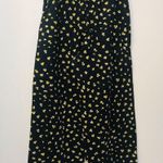 H & M Navy blue and yellow cropper paper bag pants sz 6 Photo 5