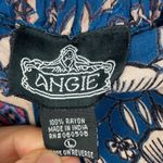 Angie  Boho Mixed Print Pull On Pants Wide Leg relaxed size Large Photo 6