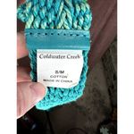 Coldwater Creek  belt rope braided boho blue lucite buckle Photo 8