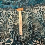 Free People Ginger Berry Sheer Top Burnout Velvet Women’s Medium Midnight Lagoon Photo 8