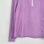 Tek Gear Quilted Fleece 1/4 Zip Pullover Women M Purple Thumbholes Turtleneck Photo 9