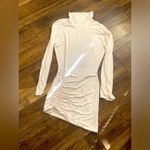 Lovers + Friends Lovers and friend Ivana ruched cream turtleneck dress spring boho 128$ Revolve Photo 2