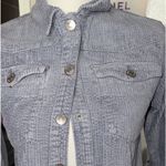 ZARA light blue corduroy ribbed Denim jacket Photo 1