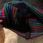 Handmade Cardigan Sweater Size Medium Knitted Black Colorful Bow Buttons‎ Womens Photo 8