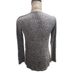 Jolt Women's Gray Knit Long Sleeve Top with Crochet Lace Detail Size Small Photo 2