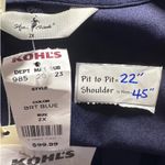 Agnes Orinda Wrap Dress Tie Front 3/4 Sleeve Career Casual BRT Blue 2X Size XXL Photo 1