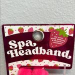 Pink Strawberry 🍓 Embroidered Spa Headband 💄 Photo 1