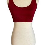 JOY LAB Laser Cut Racerback Sports Bra Burgundy Size Medium Medium Support Photo 7