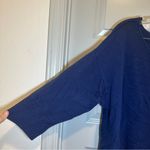 89th and Madison  Blue Knit Scoop Neck 3/4 Sleeve Sweater Top 1X Photo 3