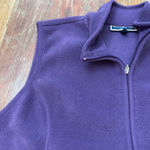 Karen Scott  Purple Fleece Full Zip Vest Plus Size XXL Winter Cabincore Photo 1