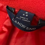 Lands' End Women's S 6-8 Jacket Red Nautical Anchor Double Breasted Polartec Photo 6