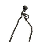 New Rare Monet Silver Tone Round Disk Sparkly Long Women’s Designer Necklace Silver Photo 9