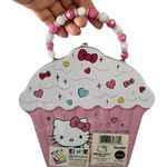Sanrio Hello Kitty Pink Cupcake Tin Bag lunch box purse Beaded Handle Gifts Photo 1