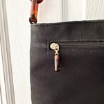 Silver Blue USA Black Nylon Shoulder Bag Tortoise Chainlink Strap Vintage Y2K Photo 9