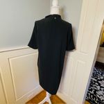 Marie Oliver Duster Blazer Jacket Black Fringed Short Sleeve Topper Medium Photo 7