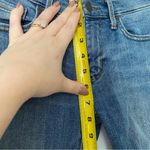 Banana Republic Low Rise Straight Leg Cropped Medium Wash Jeans Raw Hem 25 P Photo 2