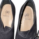 Rara Avis Studded Suede Lip Kiss Buckle Dance Shoe Loafer Black Size 6M EUC Photo 2