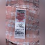 Topshop  Pink & White Romper Womens 6 US Check Tie Bow Front Peasant Casual Short Photo 3