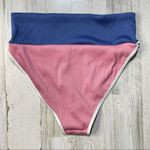 None Ribbed Bikini High-Waisted Adjustable Spaghetti Straps Photo 4