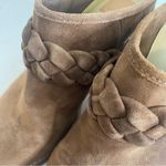 Dolce Vita Serla Leather Truffle Suede Heeled Mule Shoe 10 Tan Photo 11