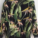 ZARA  Tropical Safari Floral Print Oversized Relaxed Bomber Jacket M Photo 5