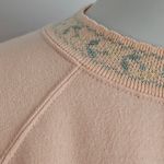 Vintage PS Sport 90s Peach Floral Embroidered Crewneck Sweatshirt Size Medium Photo 1