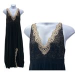 Soma Long Nightgown Sleep Dress Black XL Photo 1