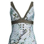 DKNY  Printed V-Neck Tankini Top Size Medium Photo 1
