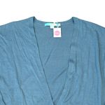 NWT Boden Size M L Blue 100% Wool Cardigan Lightweight Sweater Pockets Classic Photo 2