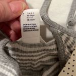 Forever 21 NWT szS Adjustable straps faux wrap high waisted grey white jumpsuit Photo 5