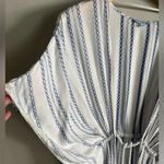 Blue Island  boho striped tassel swim coverup Photo 3