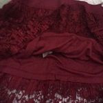 ECI New Women’s - Pleated Tiered Lace Mini Skirt Photo 8